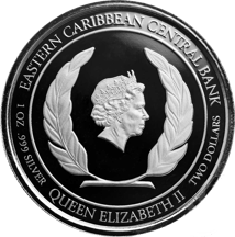 1 Unze Silber EC8 Dominica Mountain Chicken 2022 (Auflage: 500 | coloriert)