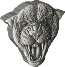 2 Unze Silber Leopard Wilde Natur Niue 2023 HR  AF (Auflage: 2.000 | Antik Finish | High Relief)