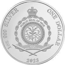 1 Unze Silber Major Mitchell Kakadu 2023 mit John Gould Privy Mark (Auflage: 750 | coloriert | Polierte Platte)