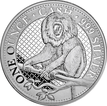 1 Unze Silber Bartaffe India Wildlife 2023 (Auflage: 7.500)