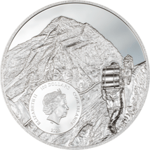 1 kg Silber Mount Everest First Ascet 2023 (Auflage: 99 | High Relief | Polierte Platte)