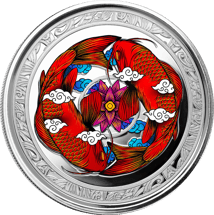 1 Unze Silber Fiji Koi Fisch 2023 (Auflage: 1.000 | coloriert)