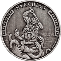 1 Unze Silber Griechische Mythologie Herkules 2023 AF (Auflage: 500 | Antik Finish)