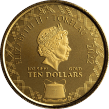 1 Unze Gold Tokelau Komodo Dragon 2022 A.I. Apocalypse (Auflage: 100)