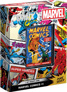 1 Unze Silber Marvel Comix 2023 PP (Auflage: 5.000 | coloriert | Polierte Platte)