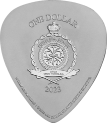 10 Gramm Silber Plektrum KISS 2023 50. Jubiläum (Auflage: 500 | Polierte Platte)