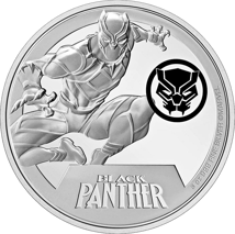 3 Unze Silber Marvel Classics Black Panther 2023 PP (Auflage: 1.000 | coloriert | Polierte Platte)