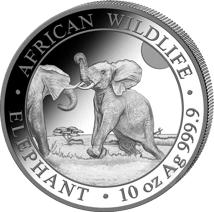 10 Unze Silber Somalia Elefant 2024