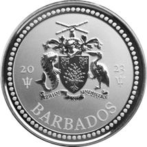 1 Unze Silber Barbados Dreizack 2023 (Auflage: 50.000)