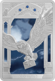 1 Unze Silber Hedwig Harry Potter Magische Kreaturen 2023 PP (Auflage: 2.000 | coloriert | Polierte Platte)