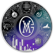 1 Unze Silber Marc Gebauer Galaxy (Auflage: 100 | Polierte Platte | coloriert)