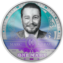 1 Unze Silber Marc Gebauer Galaxy (Auflage: 100 | Polierte Platte | coloriert)