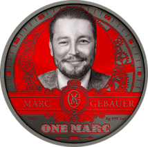 1 Unze Silber Marc Gebauer Dark Side (Auflage: 100 | Polierte Platte | coloriert)