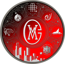 1 Unze Silber Marc Gebauer Dark Side (Auflage: 100 | Polierte Platte | coloriert)