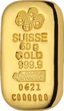 50g Goldbarren PAMP Suisse (gegossen)