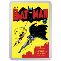 2 Unze Silber Batman Action Comix 2023 PP (Auflage: 1.000 | coloriert | Polierte Platte)