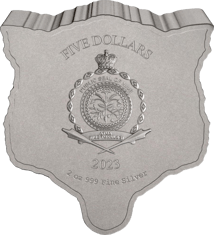 2 Unze Silber Wolf Wilde Natur 2023 HR AF (Auflage: 2.000 | Antik Finish | High Relief)