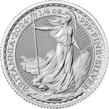 1/4 Unze Silber Britannia 2024 (Charles III.)
