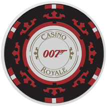 1 Unze Silber Casino Royale Chip James Bond 007 (Auflage: 2.500 | coloriert)