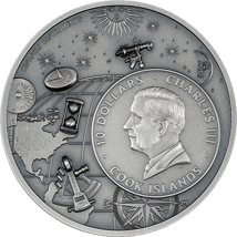 2 Unze Silber Historische Instrumente Armillary Sphere 2024 (Auflage:1.500 | High Relief | Antik Finish)