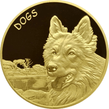 1 Unze Gold Fiji Dogs 2023 (Auflage: 100)