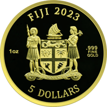 1 Unze Gold Fiji Dogs 2023 (Auflage: 100)