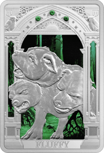 1 Unze Silber Fluffy Harry Potter Magische Kreaturen 2023 PP (Auflage: 2.000 | coloriert | Polierte Platte)