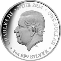 1 Unze Silber Trauerschwan 2024 PP mit John Gould Privy Mark (Auflage: 750 | coloriert | Polierte Platte)