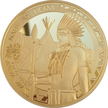 1 Unze Gold Native Americans Warbonnet 2023 (Auflage: 250)