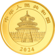 50g Gold China Panda 2024 PP (Auflage: 30.000 | Polierte Platte)