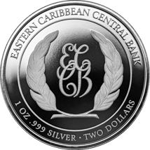 1 Unze Silber EC8 St. Lucia Coat of Arms 2023 (Auflage: 2.500 | coloriert)