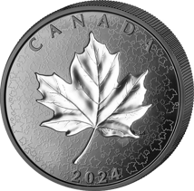 5 Unze Silber Maple Leaves in Motion 2024 PP (Auflage: 2.000 | Polierte Platte | Rhodium)