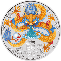 1/4 Unze Silber Jahr des Drachen 2024 (Auflage: 2.024 | coloriert)