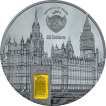 5 Unze Silber Tiffany Art Metropolis London 2023 (Auflage: 555 | Black Proof | Ultra High Relief)