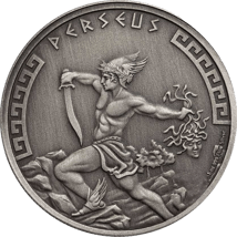 1 Unze Silber Griechische Mythologie Perseus 2024 AF (Auflage: 500 | Antik Finish)