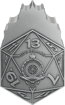 2 Unze Silber Dungeons and Dragons Red Dragon 2024 D20 (Auflage: 1.000 | Antik Finsih)