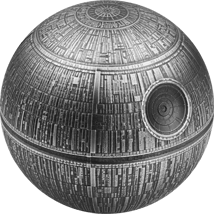 300g Silber Todesstern Star Wars 2024 AF Rund (Auflage: 1.000 | Antik Finish)