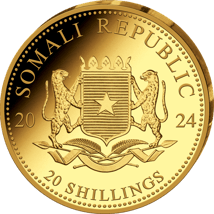 0,5g Gold African Wildlife Somalia Leopard 2024 (Auflage: 5.000)