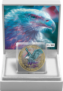 1 oz Silver American Eagle 2024 (Mintage: 100 | Antique Finish | Hologram)