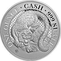 1 Unze Silber Schneeleopard India Wildlife 2024 (Auflage: 7.500)