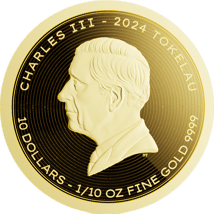 1/10 Unze Gold Vivat Humanitas 2024 (Auflage: 3.000)