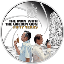 1 Unze Silber James Bond 007 The Man with the Golden Gun 2024 PP (Auflage: 5.000 | Polierte Platte)