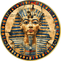 1 Unze Silber Ägypten Tutanchamun 2024 (Auflage: 50 | coloriert | teilvergoldet)