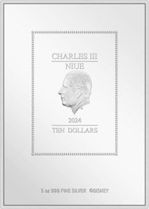 5 Unze Silber Disney Dornröschen Posters 2024 PP (Auflage: 200 | coloriert | Polierte Platte)