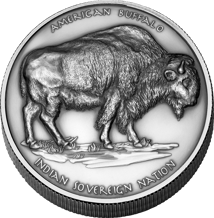 1kg Silber Sitting Bull 2023 (Auflage: 199 | Antik Finish | High Relief)