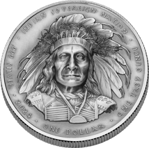 1 Unze Silber Red Cloud 2024 (Auflage:  5.000 | Antik Finish | High Relief)