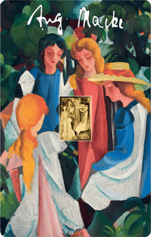 Gold August Macke Die Vier Mädchen Münze