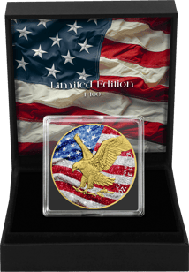 1 Unze Silber American Eagle 2024 USA Diamond Flag (Auflage: 100)