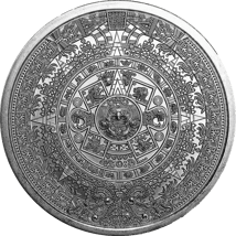 1 Unze Silber Aztekenkalender Cuauhtemoc