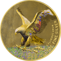 1 Unze Silber Eagle 2024 Klimt (Auflage: 100 | teilvergoldet)